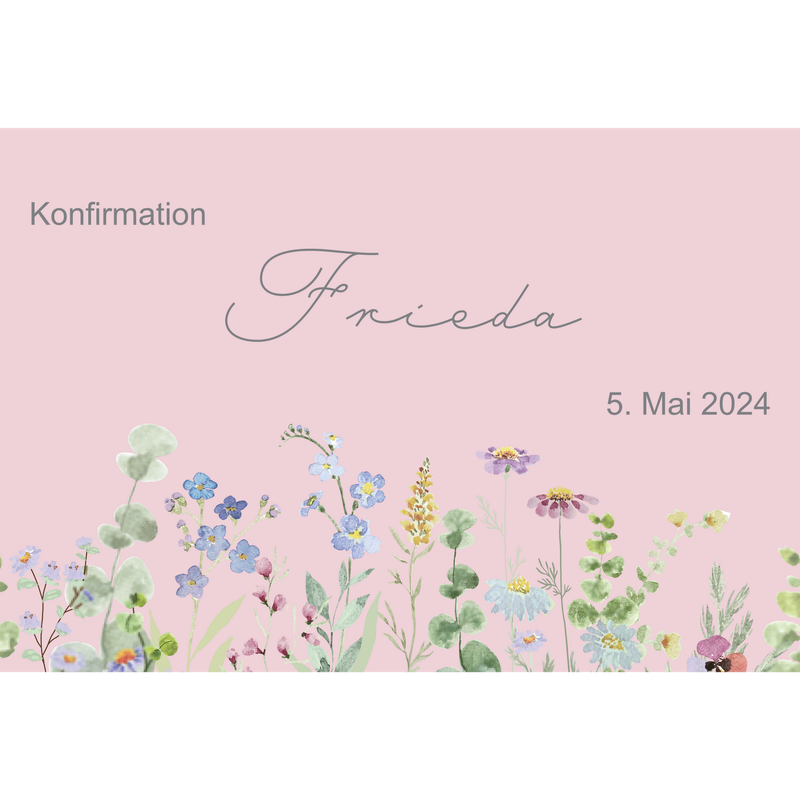 Einladung Konfirmation Frieda