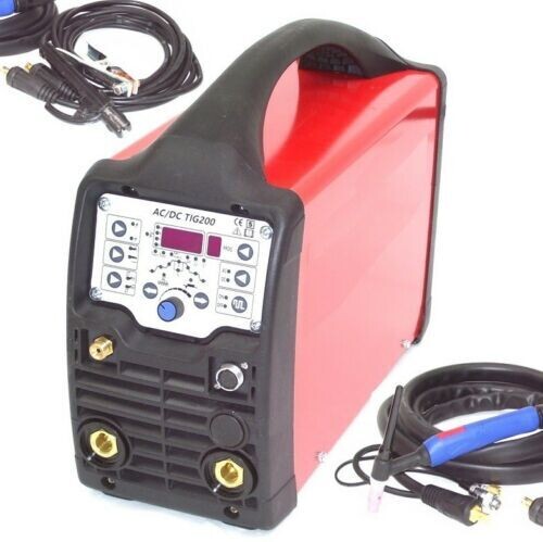 WIG SCHWEIßGERÄT AC/DC 200 INVERTER 13740 ALU DIGITAL Schweissinverter E WIG