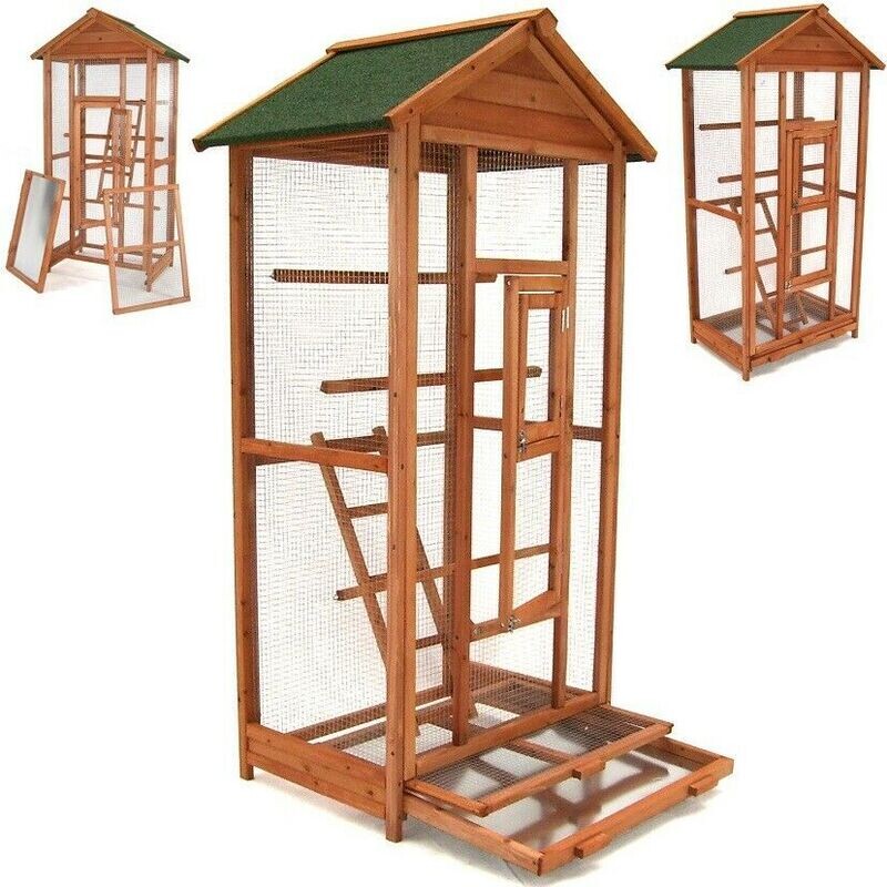 Vogelvoliere Voliere Vogelkäfig 160 Käfig Vogelhaus Vogel Tierkäfig Holz 56610 Vogelvoliere Voliere Vogelkäfig 160 Käfig Vogelhaus Vogel Tierkäfig Holz 56610