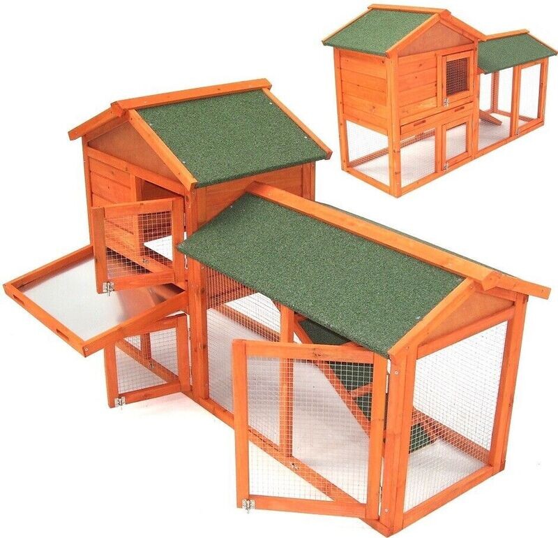 Hasenstall Kaninchenstall XXL Kaninchenkäfig Hasenkäfig Hasenvilla 56614 Gehege Hasenstall Kaninchenstall XXL Kaninchenkäfig Hasenkäfig Hasenvilla 56614 Gehege