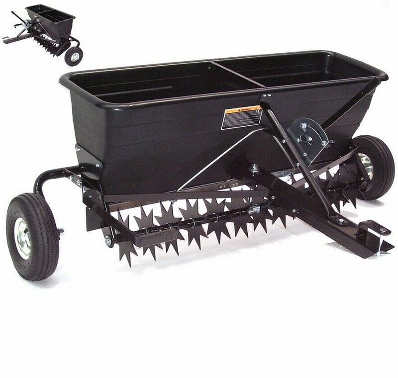 Anhänger Rasenlüfter Rasenbelüfter 102cm Vertikutierer mit Streuwagen 55552 Anhänger Rasenlüfter Rasenbelüfter 102cm Vertikutierer mit Streuwagen 55552