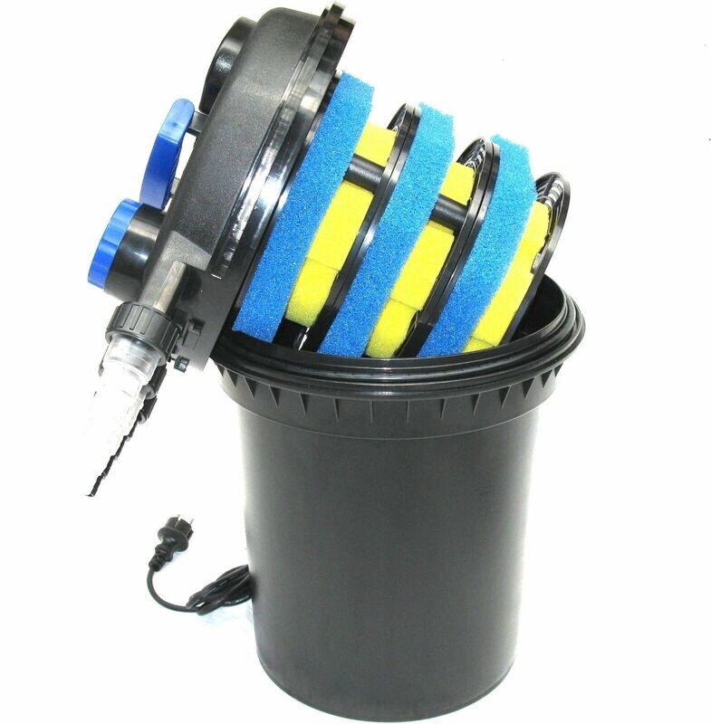 CPF250 UVC Druckfilter Druckteichfilter 11000 L mit 11W UV Wasserfilter 55094
