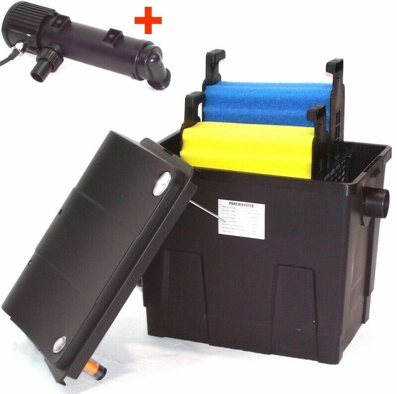 Bio Teichaussenfilter UVC 9W Teichfilter 8000l Teichklärer 55891 Lichfilter