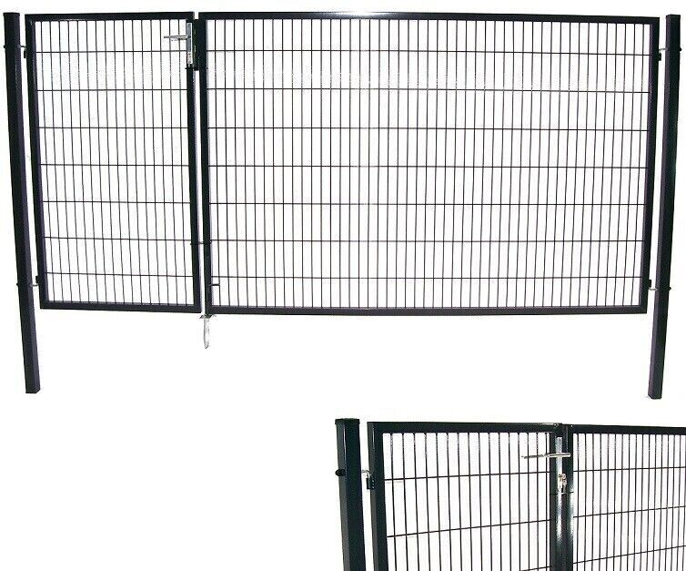 Gartentor Tor Doppelflügeltor 160x350 cm Doppelflügel Einfahrtstor 56733 Hoftor