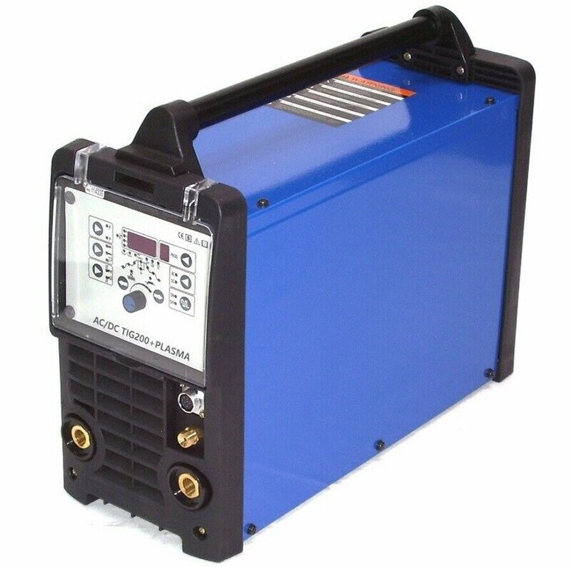 13751 SCHWEIßGERÄT 200 AC/DC + PLASMA E-HAND + Fernbedienung PLASMASCHNEIDER WIG