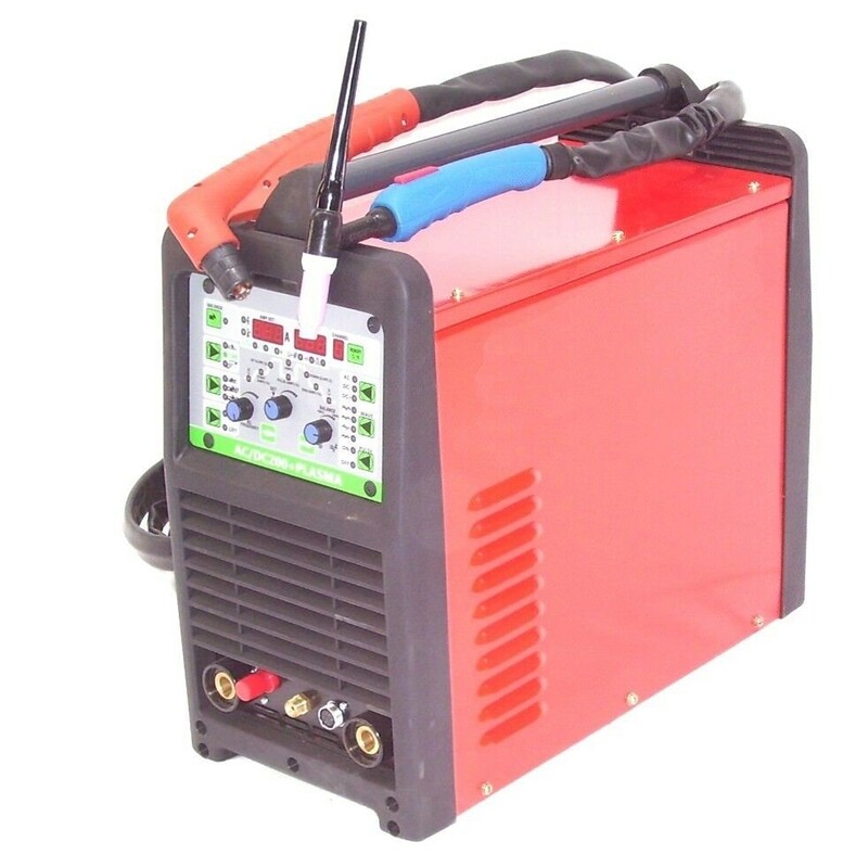 SCHWEIßGERÄT 13750 AC/DC 200 + PLASMA E-HAND PLASMASCHNEIDER WIG digital PULS