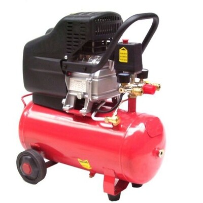 Fahrbarer Druckluftkompressor 24L Kessel 1,5kw 230V 2PS B4985