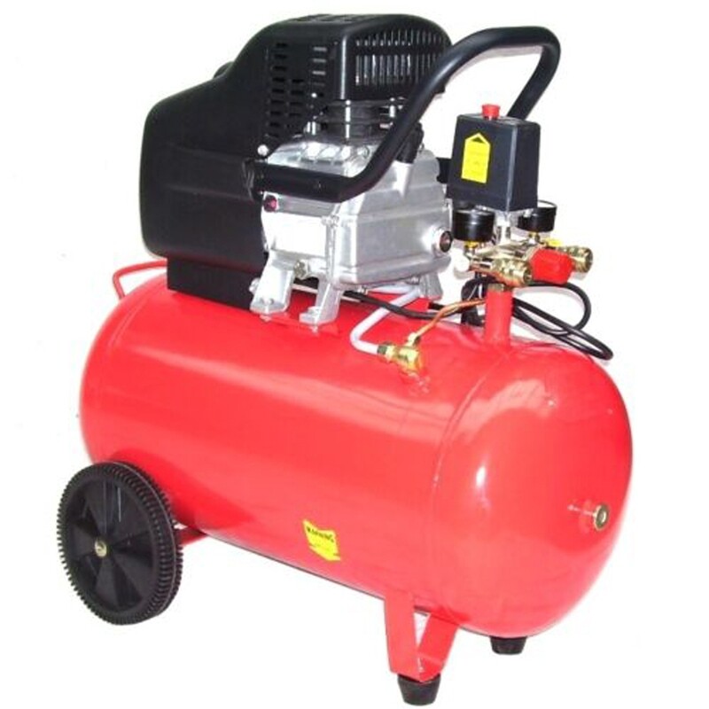 fahrbarer Druckluftkompressor 50 L Kessel 230V 1,5 kW B4986 fahrbarer Druckluftkompressor 50 L Kessel 230V 1,5 kW B4986