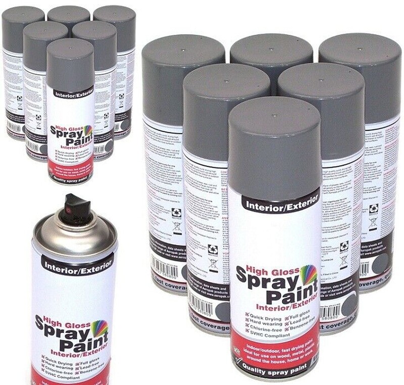 12 Spraydosen Grundierung grau 12797 12 Spraydosen Grundierung grau 12797