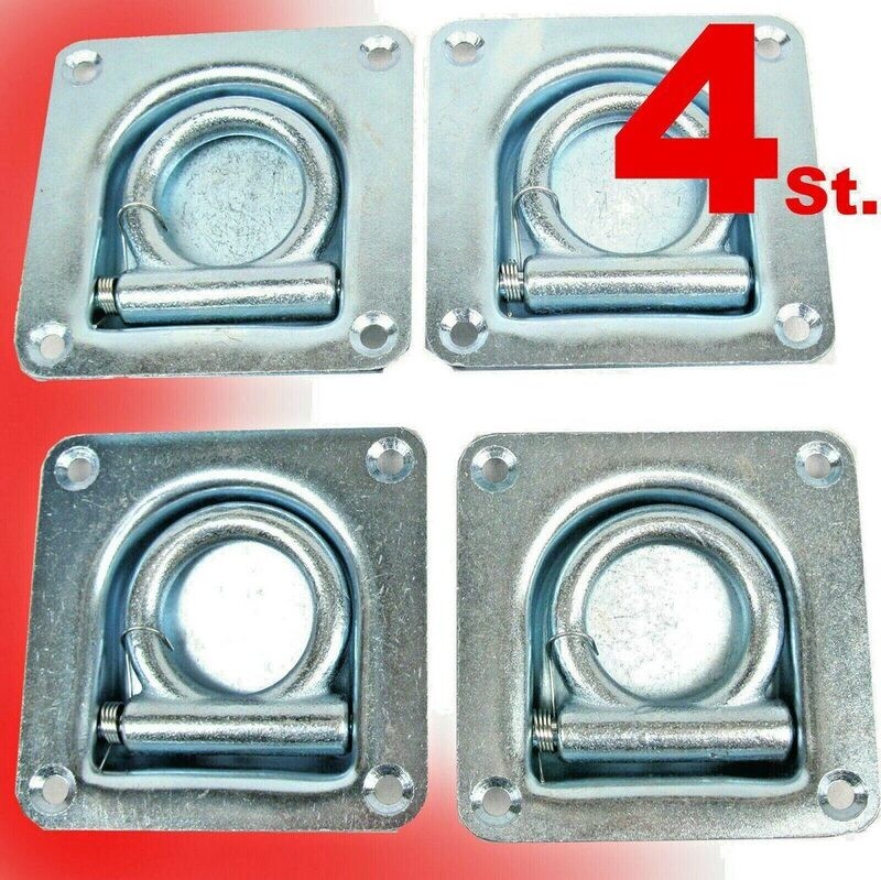 4 x Zurrmulde mit Feder 800daN/kg TB020 4 x Zurrmulde mit Feder 800daN/kg TB020