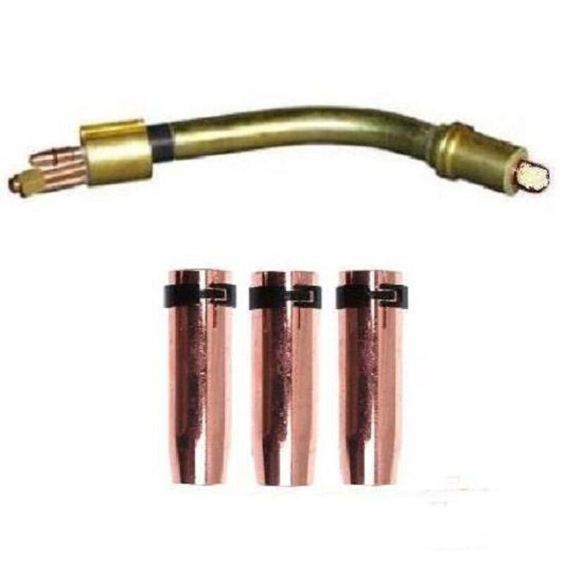 1 x Brennerhals MB401 und 3 x Gasdüse / Gasdüsen 1 x Brennerhals MB401 und 3 x Gasdüse / Gasdüsen