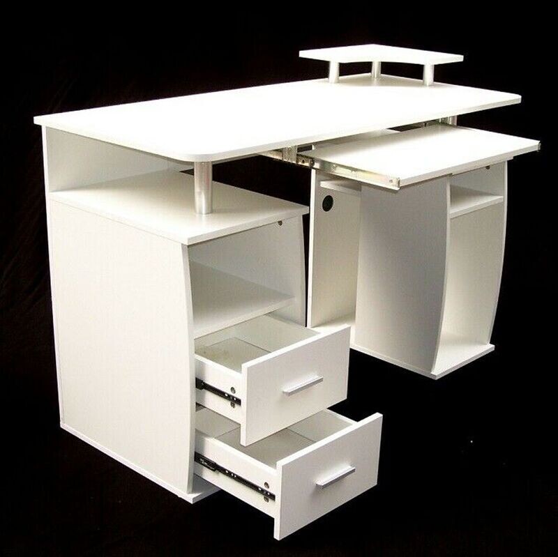 Computertisch 120cm weiß 57040 Computertisch 120cm weiß 57040