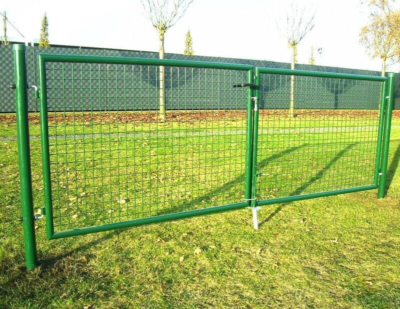 Doppelflügeltor 300x100cm Gartentor Gartenzaun 55389 Tor Flügeltor Hoftor 3m