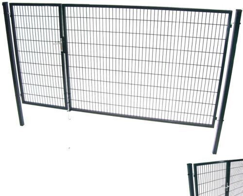 Gartentor Tor Doppelflügeltor 180x350 cm Doppelflügel Einfahrtstor 56734 Hoftor