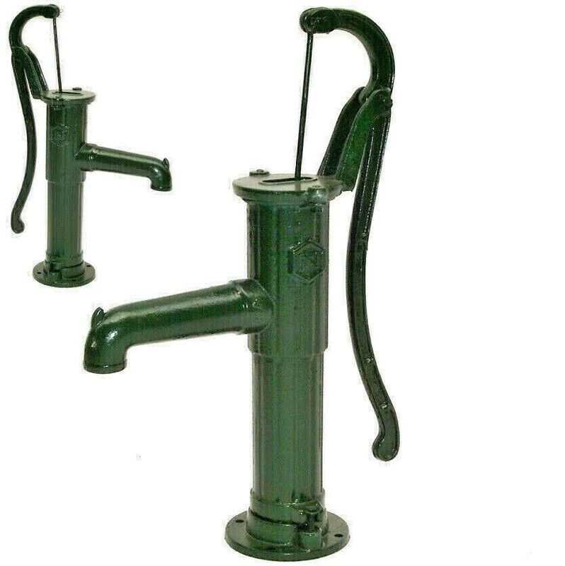 Schwengelpumpe Gusseisen GRÜN Handpumpe 55912 Handschwengelpumpe Gartenpumpe