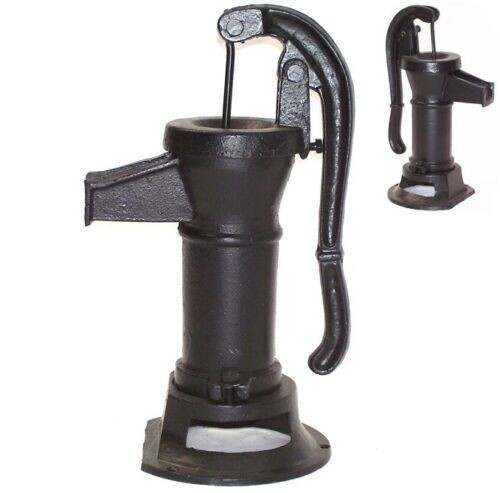 Schwengelpumpe Gusseisen SCHWARZ Handpumpe 55917 Handschwengelpumpe Gartenpumpe