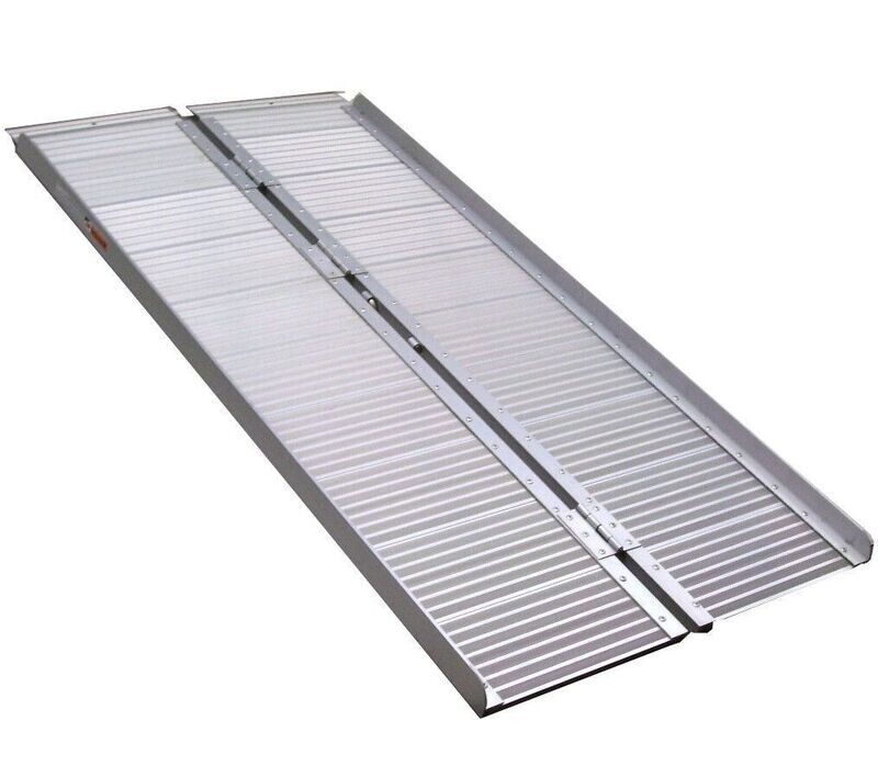 Alu Rampe Rollstuhlrampe 213cm 270kg klappbar 06066 Rollstuhl Aluminium Laderamp