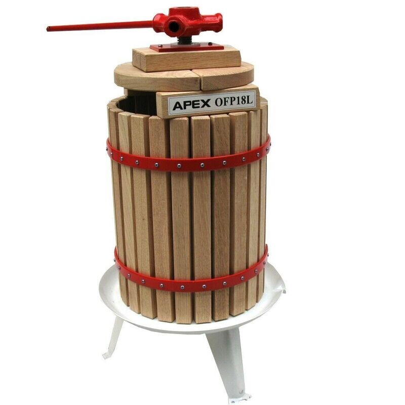 Obstpresse 18 Ltr incl 2 x Netz Maischepresse 55322 Weinpresse Apfelpresse Saft