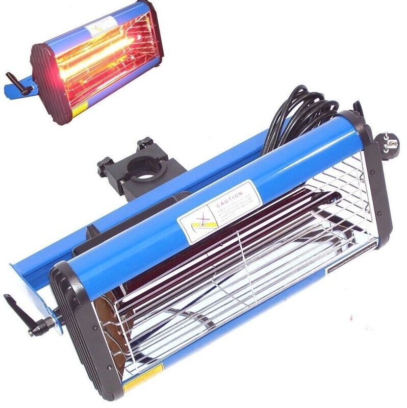 Infrarotstrahler IR 1000W mit Timer Lacktrockner Heizstrahler Smart Spot Repair 55180