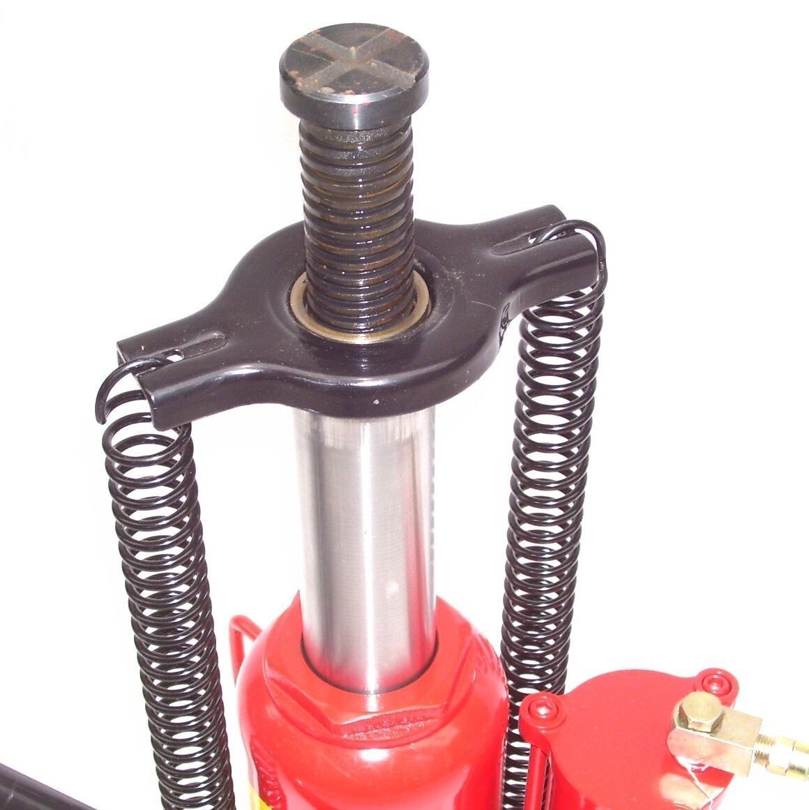 Hydraulischer Stempelwagenheber 20 T – Pneumatisch + Manuell, Max. Hubhöhe 51 Cm, Für LKW, Auto, Van, Wohnwagen (blau)