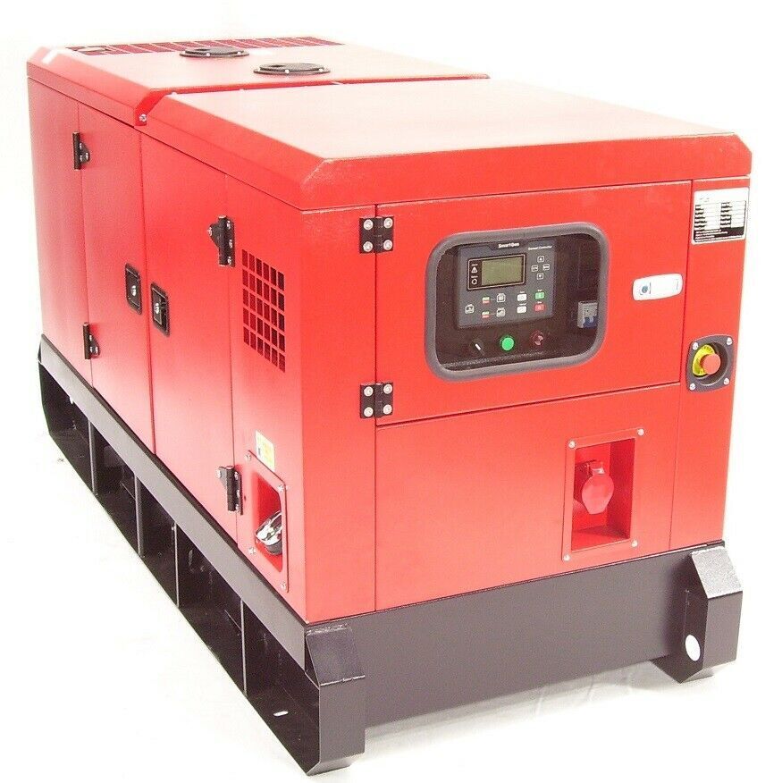 Diesel Generator Stromerzeuger 19.8kVA 400V schallgedämmt Notstromaggregat  66260