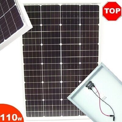Solarpanel Solarmodul 110W Solarzelle 12V Solar 55400 MONOkristallin Mono Modul