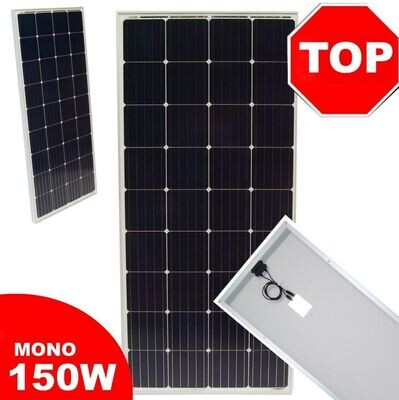 Solarpanel Solarmodul Solarzelle 55516 Modul 150W 12V Solar MONO 150 Watt