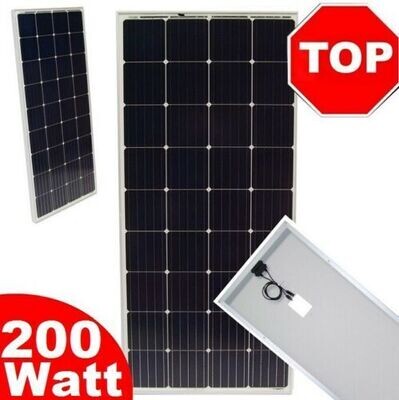 Solarpanel Solarmodul Solarzelle 56423 Modul 200W 12V Solar MONO 200 Watt
