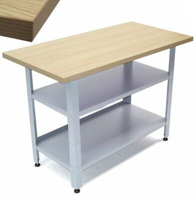 Werkbank Werkstatttisch 06058 Werktisch 120cm Packtisch Holzarbeitsplatte Tisch