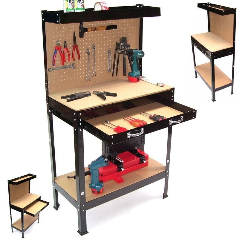 Werkbank ECO Werktisch Arbeitstisch 06061 Arbeitsplatte Lochwand Werkstatt Regal Werkbank ECO Werktisch Arbeitstisch 06061 Arbeitsplatte Lochwand Werkstatt Regal