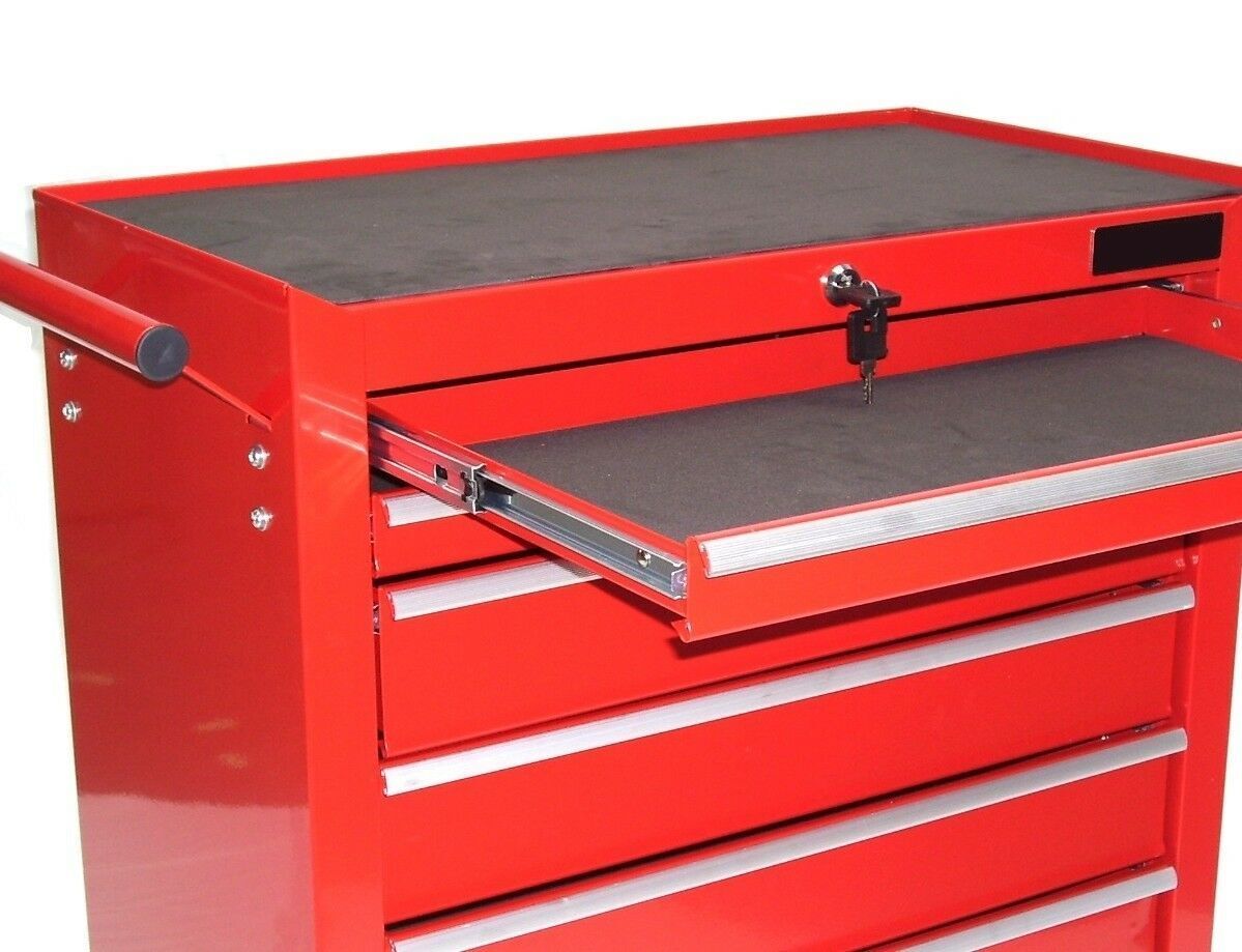 Werkstattwagen 7 Fächer Werkzeugwagen 06193 kugelgelagert Werkzeug Rollwagen