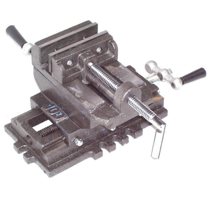 2-Achsen Maschinenschraubstock 100 mm 4 2-Achsen Maschinenschraubstock 100 mm 4" Schraubstock Kreuztisch 55523