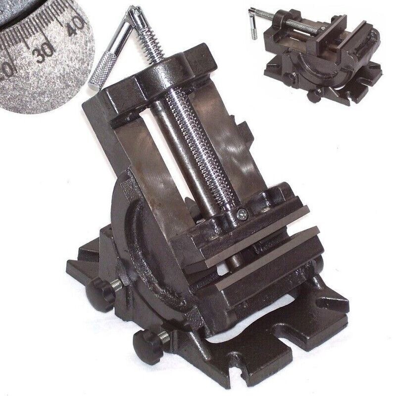 Maschinenschraubstock 100 mm 4 Maschinenschraubstock 100 mm 4" kippbar 55526 Schraubstock schwenkbar