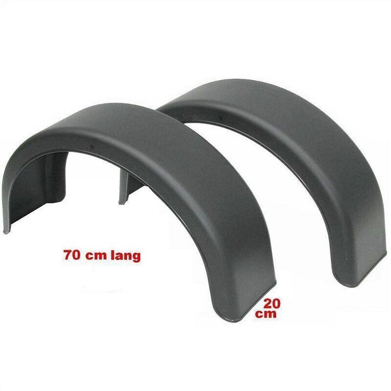 2 Stück Kotflügel 20/70 cm Kunststoff schwarz für Pkw Anhänger TB095 2 Stück Kotflügel 20/70 cm Kunststoff schwarz für Pkw Anhänger TB095