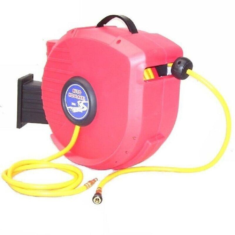 Automatik Druckluft Schlauchaufroller Schlauchtrommel 20m automatisch Schlauch 05021 Automatik Druckluft Schlauchaufroller Schlauchtrommel 20m automatisch Schlauch 05021