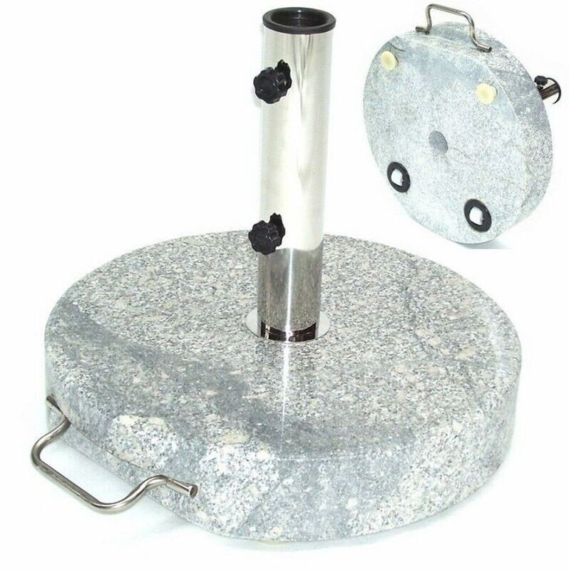 Granit Sonnenschirmständer 30kg 45x7 Rollen Schirmständer Schirm Ständer 55885