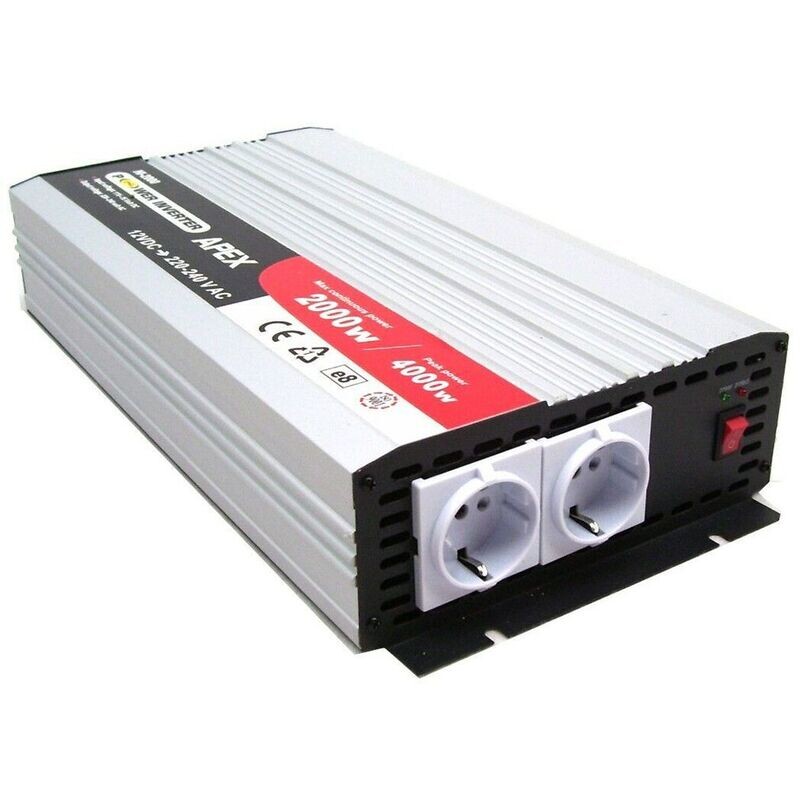 Spannungswandler 12V 2000W Stromwandler Solar Hi Wechselrichter 06182 Spannungswandler 12V 2000W Stromwandler Solar Hi Wechselrichter 06182