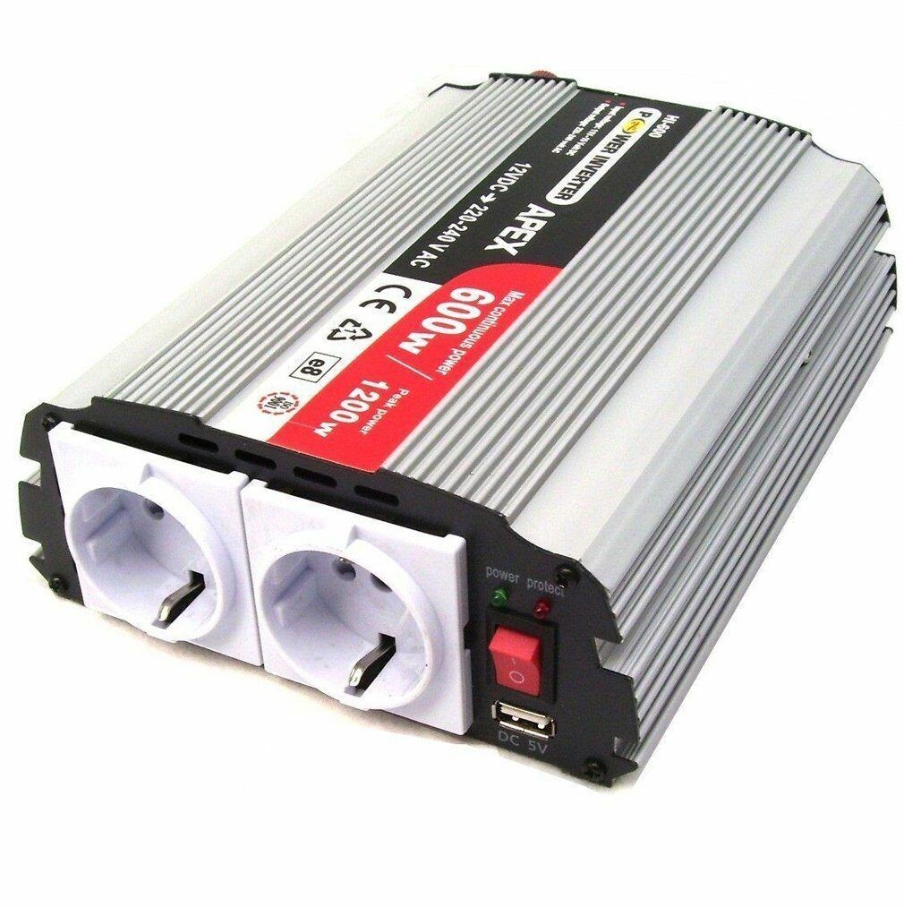 Spannungswandler 12V USB Stromwandler Solar Wechselrichter 06187