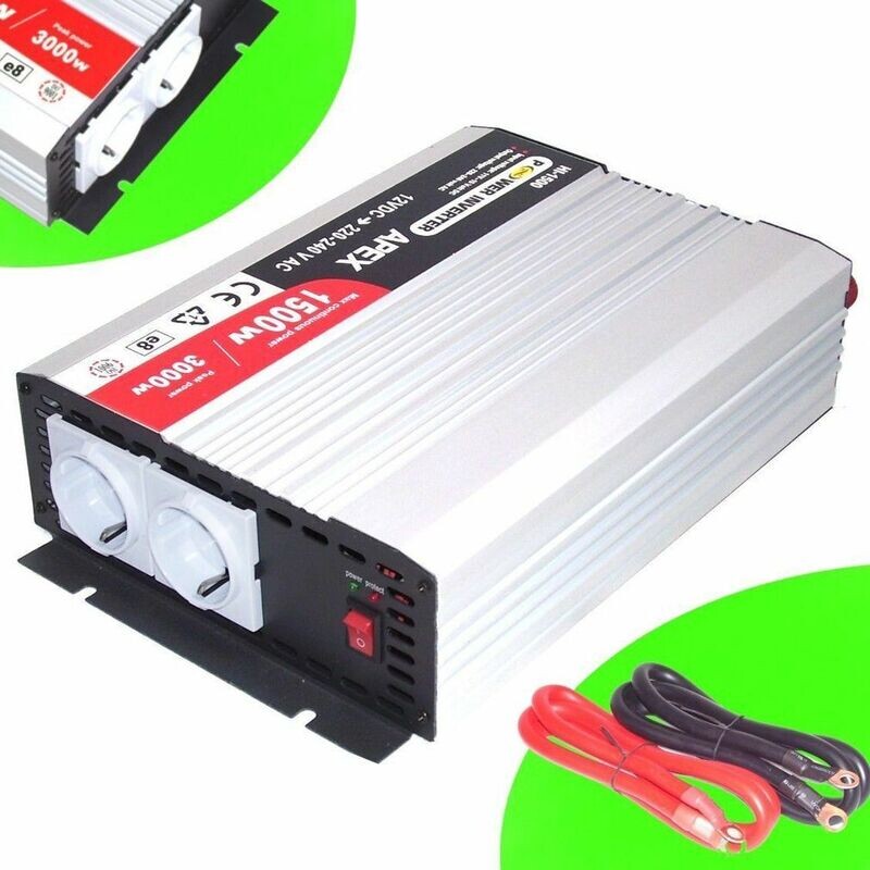 Sinus Spannungswandler HIP 1500W 12V Stromwandler 3000W 06186 Sinus Spannungswandler HIP 1500W 12V Stromwandler 3000W 06186