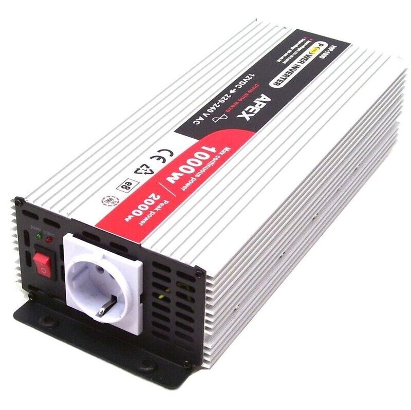 Sinus Spannungswandler HIP 1000W 12V 2000W Wechselrichter 06185 Sinus Spannungswandler HIP 1000W 12V 2000W Wechselrichter 06185