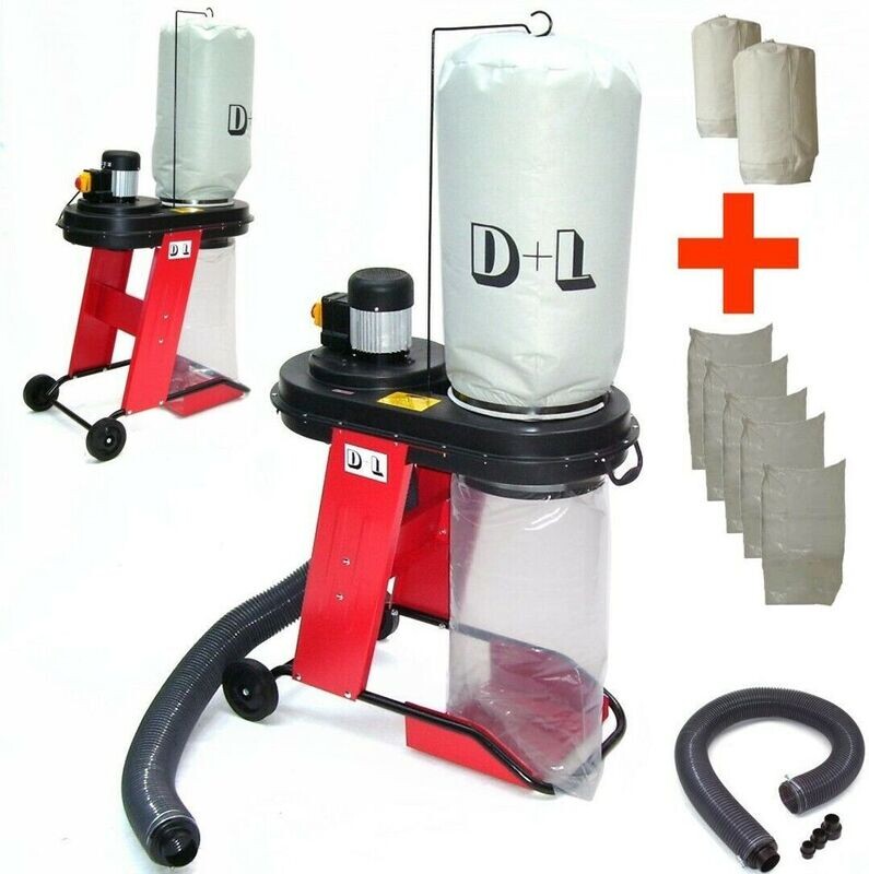 Absauganlage 550 Absaugung Späneabsaugung + 2x Filtersack + 5x Spänebeutel 55687 Absauganlage 550 Absaugung Späneabsaugung + 2x Filtersack + 5x Spänebeutel 55687