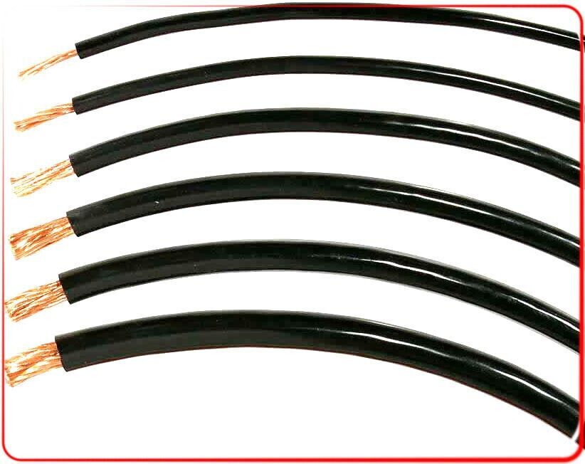 Schweißkabel 16-95mm² Massekabel Schweißgerät Schweißleitung Minus Kabel MIG WIG, Queschnitt: 16mm, Länge: 1m