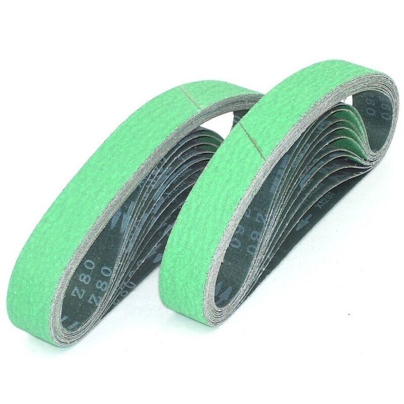 10 Stück Schleifband 760 x 40mm Rohrbandschleifer Korn 80 Stahl Edelstahl 55796