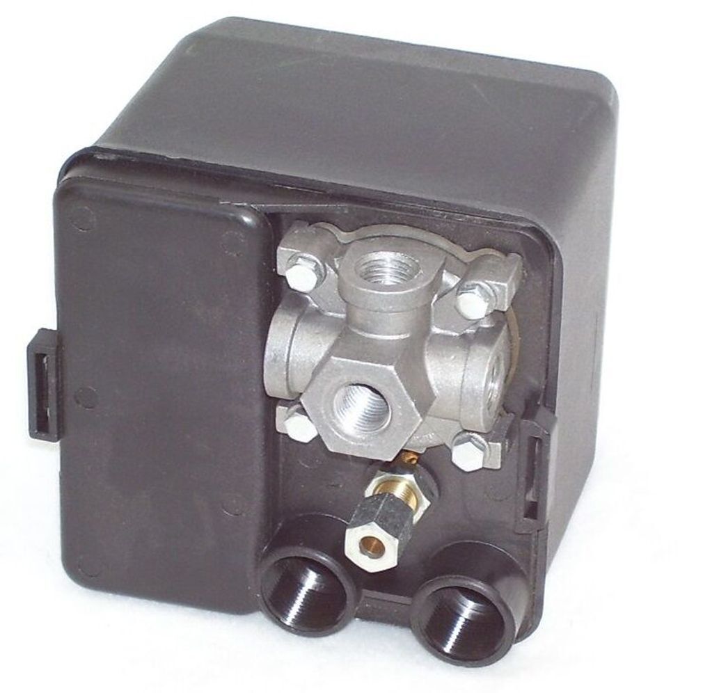 3-Phasen Kompressor Druckschalter mit Motorschutz 2,5 A - 4A  Motorschutzschalter 04310