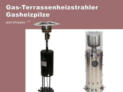 Gas-Terrassenheizstrahler, Gasheizpilze