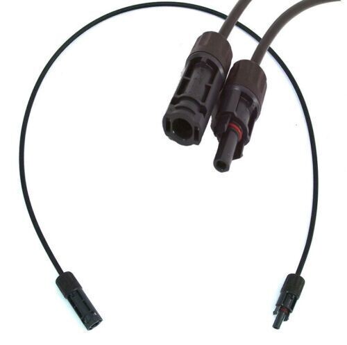 Verlängerungskabel Solarkabel 4mm² 1m schwarz MC4 Solarstecker Solarmodul 15818