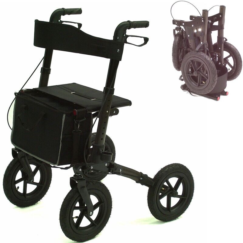 Alu Rollator klappbar Outdoor Leichtgewichtsrollator Gehhilfe Gehwagen 55971 Alu Rollator klappbar Outdoor Leichtgewichtsrollator Gehhilfe Gehwagen 55971