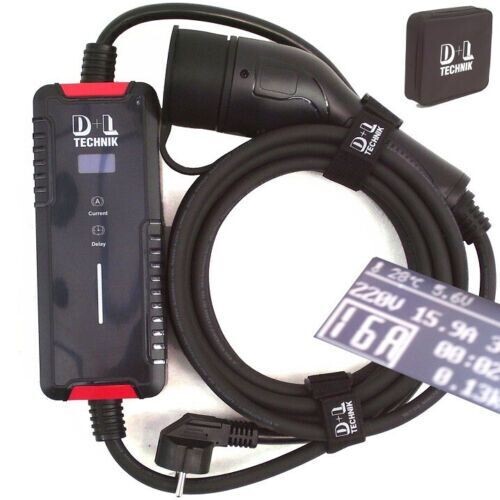 Ladegerät Wallbox Ladekabel 5m Typ2 mobil Ladestation ElektroPKW Ladegerät 55861