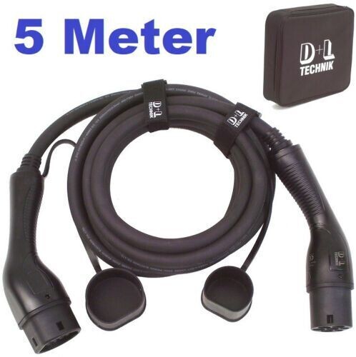 Ladekabel 22 kW 5m für Elektroauto Hybrid PKW, Typ2  3-phas. Wallbox Gerät 55863