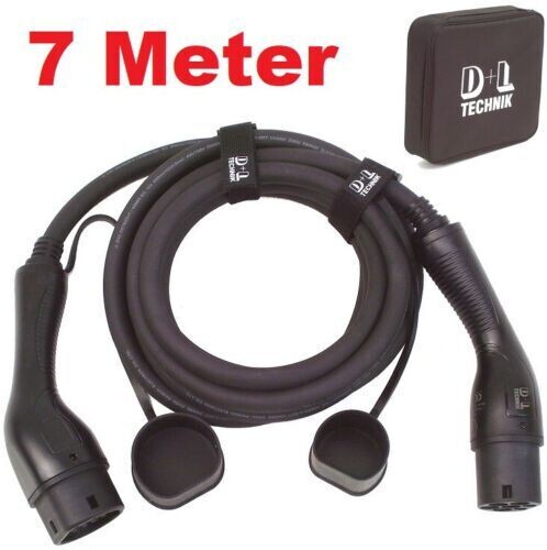 Ladekabel 22 kW 7m für Elektroauto Hybrid PKW, Typ2  3-phas. Wallbox Gerät 55864